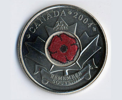 Image of Canadian Poppy Coin