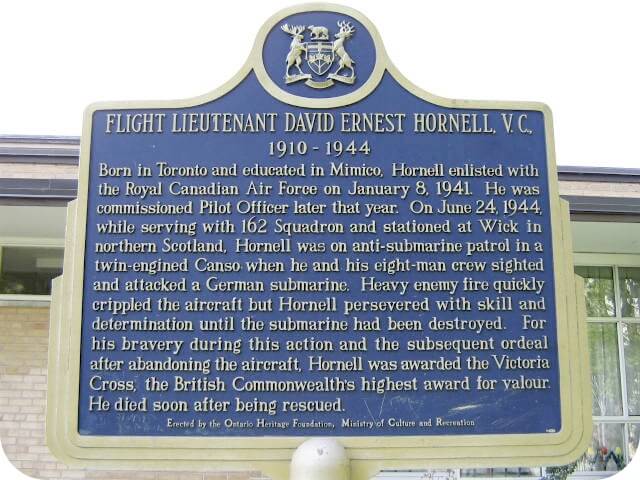 David Hornell Ontario Heritage Trust plaque