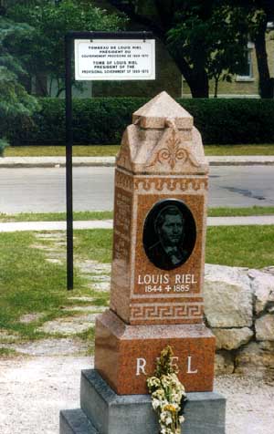 Louis Riel Gravestone Monument