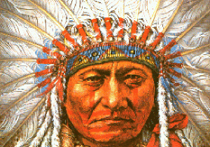 Drawing of Chief Sitting Bull