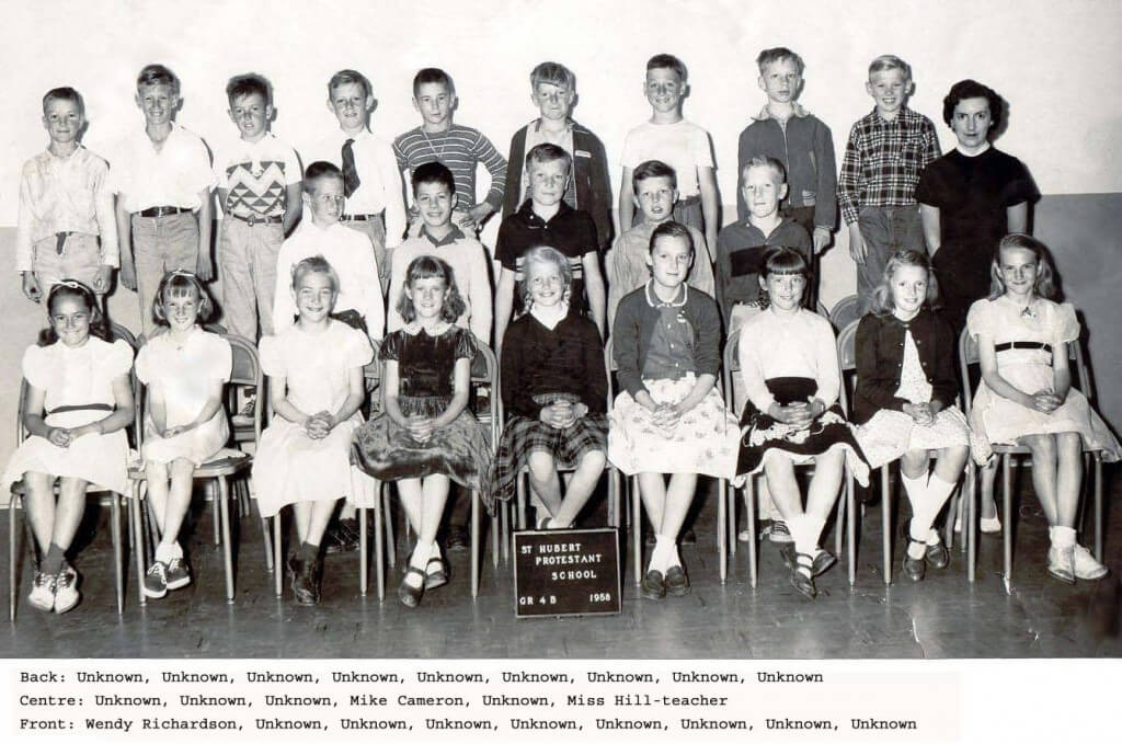 Class Photo St. Hubert Class of 1958