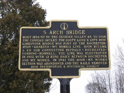 Stone Arch Bridge in Avon New York