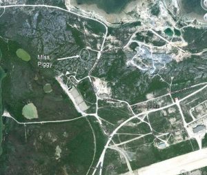 Satellite Image of Miss Piggy Site
