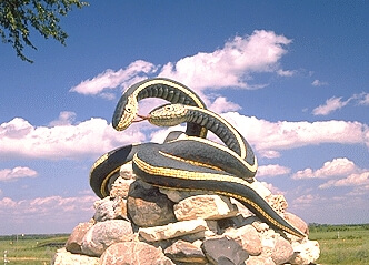 Statue of Snakes in Narcisse Manitoba