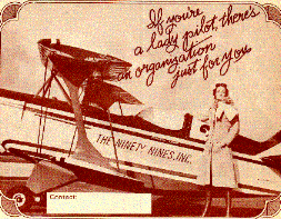 the Ninety-Nines, an all women's pilots' organization