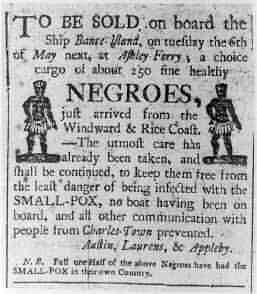 Old Negroe slavery advertisement