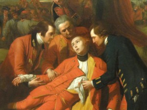 Detail, The Death of General Wolfe by Benjamin West