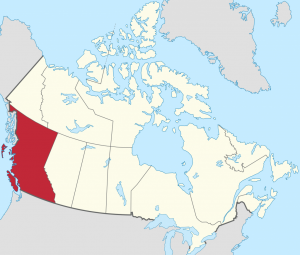 Map of British Columbia