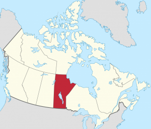 Map of Manitoba Canada